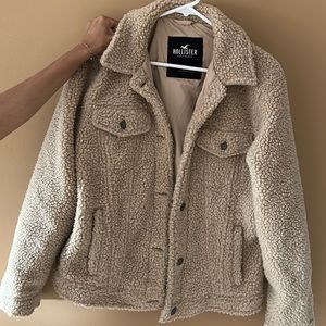 Hollister Sherpa/Teddy Jacket